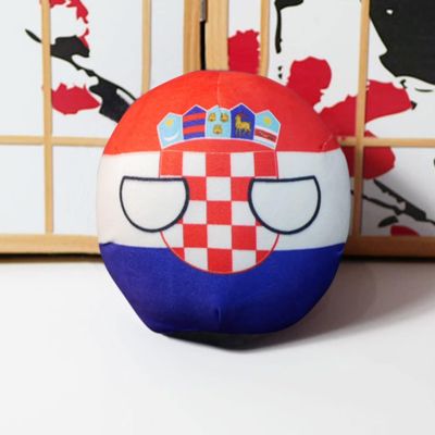 GANGKJDS 7.9inch 3.9inch Polish Ball, Country Ball, Mexico, Kuwait, Vatican City, Sudan, Croatian Country Ball, Country Ball, Various Flag Decorations(Croatia,20cm)
