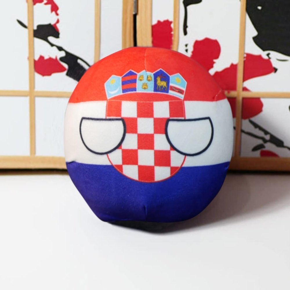 GANGKJDS 7.9inch 3.9inch Polish Ball, Country Ball, Mexico, Kuwait, Vatican City, Sudan, Croatian Country Ball, Country Ball, Various Flag Decorations(Croatia,20cm)
