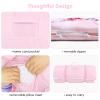 Kids Sleeping Bag Toddler Nap Mat with Removable Pillow, Large Foldable Sleeping Bag for Girls Boys, Easy Clean Slumber Bag with Double Zip for Camping School Preschool Daycare, 5924 inch view 3