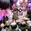 1 PCS Have a Killer Happy Birthday Cake Topper Glitter Bloody Knife Horror Classic Movie Cake Pick for Horror Movie Theme Killer Birthday Halloween Party Cake Decorations Supplies view 4