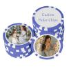 Hikppy Custom Poker Chips 100 Personalized Poker Chips with Custom Photo/Text/Logo for Poker Nights, Party, Special Events (Custom Poker Chips) view 1