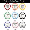 Hikppy Custom Poker Chips 100 Personalized Poker Chips with Custom Photo/Text/Logo for Poker Nights, Party, Special Events (Custom Poker Chips) view 3