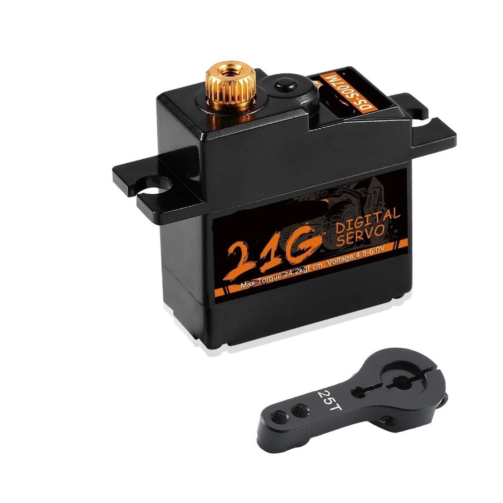 17g 21g Mini Servo Metal/Plastic Gear 1.5 144001 144010 1:14 1:18 1:16(21g JST1.25 3 Wire)