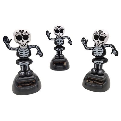 Rooyar Funny Skeleton Car Dashboard Decoration Office Cab Accessories Interior Decoration Halloween Dancing Figure Toy