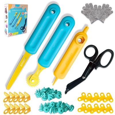 Kizzikids Cardboard Tools for Kids with Cutter &Tool Box, 87 PCS Cardboard Construction Kit for Family & Team Activities, Creative STEM Educational Toys Gift for Boys and Girls Aged 5+