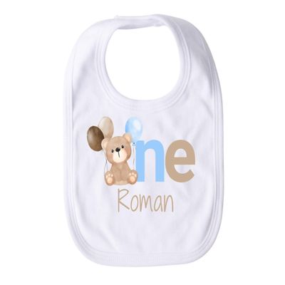 Bear First Birthday Bib Beary Special 1st Birthday Personalized Baby Boy Bib Boys Custom Baby Name Gift Cake Smash Bib One Year Old