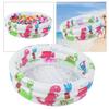 24 Inch Kids Inflatable Pool, Round Three Ring Cartoon Dinosaur Pool, PVC Kids Inflatable Paddling Pool for Toddler Backyard Garden view 3