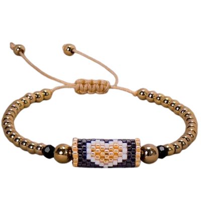 Hemasa Miyuki Bead Bracelet Boho Style Woven Adjustable Thread For Women Jewelry Heart Ladies Accessory Birthday Gifts Party 2023 New