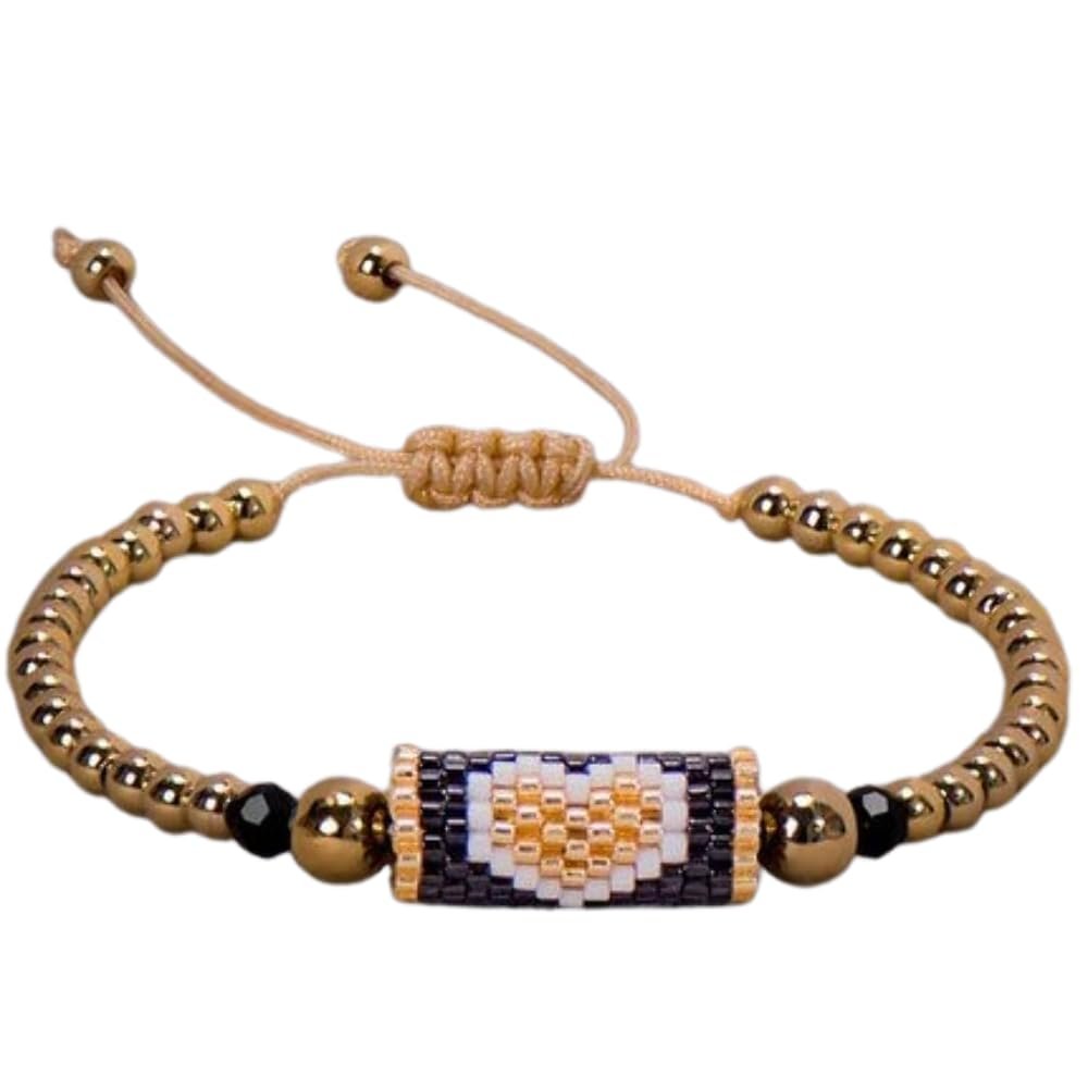 Hemasa Miyuki Bead Bracelet Boho Style Woven Adjustable Thread For Women Jewelry Heart Ladies Accessory Birthday Gifts Party 2023 New