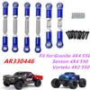 6PCS Aluminum Adjustable RC Tie Rods Linkage Turnbuckles Toe Links Set for 1/10 Arrma Granite 4X4 550,Senton 4X4 550,Vorteks 4X2 550 Upgrade Parts,Replacement of #AR330446Navy Blue view 2