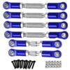 6PCS Aluminum Adjustable RC Tie Rods Linkage Turnbuckles Toe Links Set for 1/10 Arrma Granite 4X4 550,Senton 4X4 550,Vorteks 4X2 550 Upgrade Parts,Replacement of #AR330446Navy Blue view 4