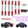 6PCS Aluminum Adjustable RC Tie Rods Linkage Turnbuckles Toe Links Set for 1/10 Arrma Granite 4X4 550,Senton 4X4 550,Vorteks 4X2 550 Upgrade Parts,Replacement of #AR330446Red view 2