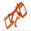 Aluminum 7075 Alloy Servo Mount Set for PROBOAT 1/6 24-inch Jetstream Jet Boat RTR Mojo-PRB08051 Upgrades - Orange view 1