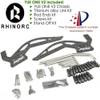 RhinoRC YUE ONE V2 Crawler Frame Chassis Kit with Titanium Alloy Link for 1/10 RC Crawler Car Carbon Fiber view 3