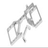 Aluminum 7075 Alloy Servo Mount Set for PROBOAT 1/6 24-inch Jetstream Jet Boat RTR Mojo-PRB08051 Upgrades - Silver view 1