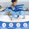 Remote Control Dragon Toy for Kids with 360 Swaying Head, Roaring, Spraying & Light Up - Remote Control Robot Toys for Kids - Birthday, for Boys Girls -Blue view 4