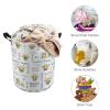 Bee Personalized Baby Laundry Basket Custom Name Nursery Hamper Collapsible Kids Laundry Hamper with Handles Durable Oxford Cloth Organizer for Clothes Storage Baby Gift Baskets view 3