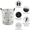 Bee Personalized Baby Laundry Basket Custom Name Nursery Hamper Collapsible Kids Laundry Hamper with Handles Durable Oxford Cloth Organizer for Clothes Storage Baby Gift Baskets view 4