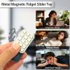 DYNAAGE Fidget Toys for Adults, Metal EDC Haptic Slider - Anxiety & Stress Relief Magnetic Slider, Portable Sensory Toys for Office Desk, ADHD Focus Tool (Sliver) view 3