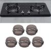 5 Pack Stove Knob Covers for Child Safety, Gas Knob Covers, Child Gas Stove Knob Covers with Adhesive, Oven Knob Covers (Transparent Black) view 2