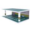 1:32 Parking Lot Model with Lighting Design, Display Case for Model Cars, USB Powered, Protective Dust Cover, for Home Decoration or Office Showcase (Parking Lot Model) view 4