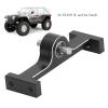 Aluminum Alloy 70mm Transfer Case Transmission Gearbox with 5mm Steel D Shaped Shaft for 1/10 RC Crawler Upgrade Parts (Black) view 4
