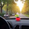 Rose Red Solar Dancing Flower Car Dashboard Decorations - Funny Solar Powered Dancing Flower Pot Flower Swinging Toy for Car Decor Funny Gifts, Solar Power Kits view 3