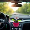 Rose Red Solar Dancing Flower Car Dashboard Decorations - Funny Solar Powered Dancing Flower Pot Flower Swinging Toy for Car Decor Funny Gifts, Solar Power Kits view 4