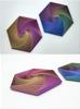 3D Printed Hexagonal Toy for Stress Relief, Optical Illusion, Multicolor () view 2