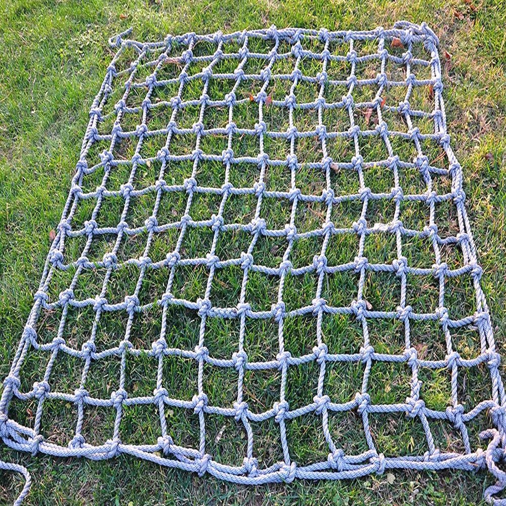 ATAVSADN Climbing Cargo Net, Swingset Playground Safety Net, Climbing Net for Kids Outdoor Treehouse, Jungle Gyms, Climbing Ladder, 2x4m(6.6x13ft),12mm-12cm