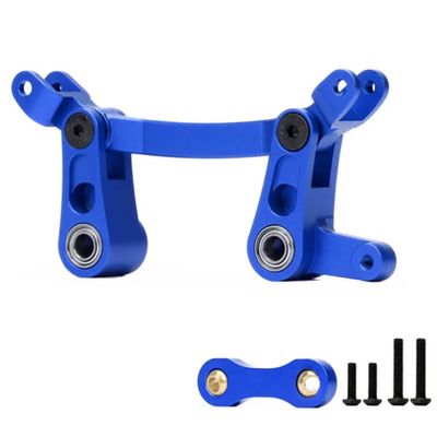 Aluminum Steering Bellcrank & Steering Link Upgrades Parts for Arrma 1/10 Granite SENTON 3S MEGA Big Rock KRATON Outcast 4S 1/8 Typhon 3S MEGAReplacement of # AR340132 ARAC3020Navy Blue