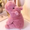 Weighted Stuffed Animals 17.7" 2.2lbs, Soft Pink Hippo Stuffed Animal, Small Cuddly Weighted Hippo Plush for Comfort view 2