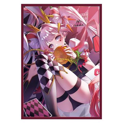 Volcanic Island 50ct 63x90mm Holographic Top Loading Trading Card Sleeves for YuGiOh/Japanese Art Anime Printing Card Sleeves Protectors (Malice)