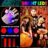 Halloween Party Favors for Kids Adults 50Pcs Halloween Treats Toys Bulk Light Up Rings Gifts Flashing LED Glow In The Dark Party Supplies Goodie Bag Fillers Stuffers Non Candy Treats Prizes Decorations view 4
