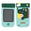 48MP 1080P HD Kids Smart Phone, 2.8in Touchscreen Camera with Autofocus, 180 Rotating Lens, Music Player, Games, Voice Recorder, for Boys Girls, with Carton Stickers (Green view 1