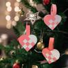 12 DIY Danish Heart Baskets. Precut and Ready to Use, No Tools Needed. Traditional Weaving Paper Craft to Make Julehjerter. Great as Braided Christmas Hearts (Pink/White Kit) view 2