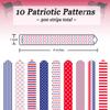 300 USA-Themed Paper Chain Strips for Crafting. No Glue or Tape Needed. Kid Friendly & Family Fun. 10 Stars-and-Stripes Patterns. Over 50 Feet of Paper Chains for Party Decorations (Stars and Stripes) view 3