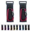 [Upgrade]Baby Stroller Hook with Locking, Carry 30 lbs per Stroller Clip, Baby Stroller Accessories & Car Seat Hook for Hanging Diaper Bag, Golf, Shopping and Pet Cart (2 Pcs + Nylon + Red) view 1