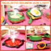 33.8IN - 70PCS Kids Kitchen Playset with Sound & Light - Cooking Stove with Steam, Play Sink and Toy Kitchen Accessories - Pretend Kitchen Play Food Toys for Kids Boys Girls - Toddler Play Kitchen Set view 4