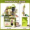 33.8IN - 70PCS Kids Kitchen Playset with Sound & Light - Cooking Stove with Steam, Play Sink and Toy Kitchen Accessories - Pretend Kitchen Play Food Toys for Kids Boys Girls - Toddler Play Kitchen Set view 2