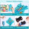 25PCS Puzzle Racer Kids Car Track Set, Rail Car Puzzle Track Ocean Themed Series, Puzzle Track Car Play Set, Toddler Puzzle Track Car, Educational Puzzle Toys Gifts for Kids Boys and Girls view 4