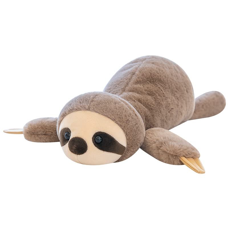 17'' Sloth Plush,Sloth Stuffed Animal Not Weighted, Cute Sloth Plushies Sloth Pillow Toy Kawaii Sloth Toy Plush, Squishy Soft Hugging Sloth Body Pillow, Gifts for Girls Boys Birthday Christmas Party