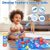 Arovan Montessori Toys for 1 Year Old - Cloth Fishing Game with Stacking Cups Toddler Toys for One Year Old Boy Girl First Birthday Gift - Sorting Learning Baby Toy 12-18 Months 1 2 Year Old view 3