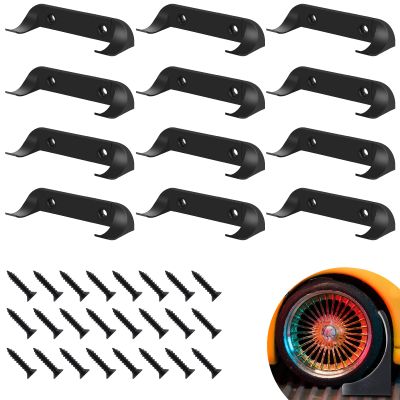 12 / 20pcs Car Display Wall Mount, Collectible Car Display Wall Mount, Vertical Car Display Bracket, Firm Display Cars by Wheels on Wall, Hanging Cars Display Rack, Car Model Holder (12pcs)