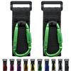 Baby Stroller Hook, Carry 30 lbs per Stroller Carabiner Clip, Adjustable Baby Stroller & Car Seat Hook for Hanging Diaper Bag, Wheelchair,Golf cart, Shopping and Pet Cart(2 Pcs Green) view 1