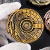 KERWELLSI 7 in 1 Spinner DND Dice Set D&D, Metal Roulette Dragons D and D Dice with Gift Box, Polyhedral Dungeons Role Playing Gaming Dice, Ancient Gold view 2