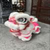 XINPDPSO Handcrafted Traditional Chinese Lion Dance Decoration with a More Adorable Design, Designed to Stand Upright, Suitable for Both car and Indoor Decoration. (Pink) view 1