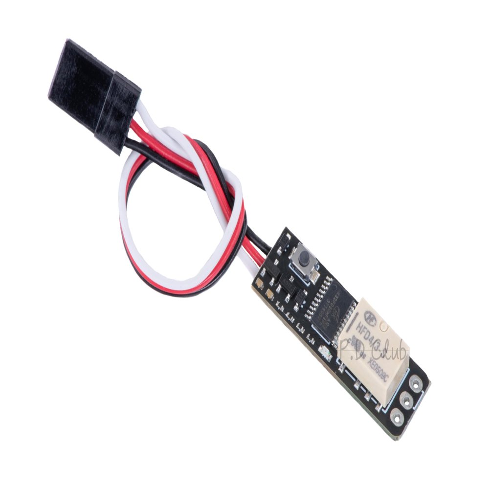P.D Club RC Multifunction Mini Relay Switch Module Controller | PWM/PPM/SBxx/CRSF Compatible | Electronic Switch for Empty CH on Receiver | Motor/Headlight/FPV LED Control