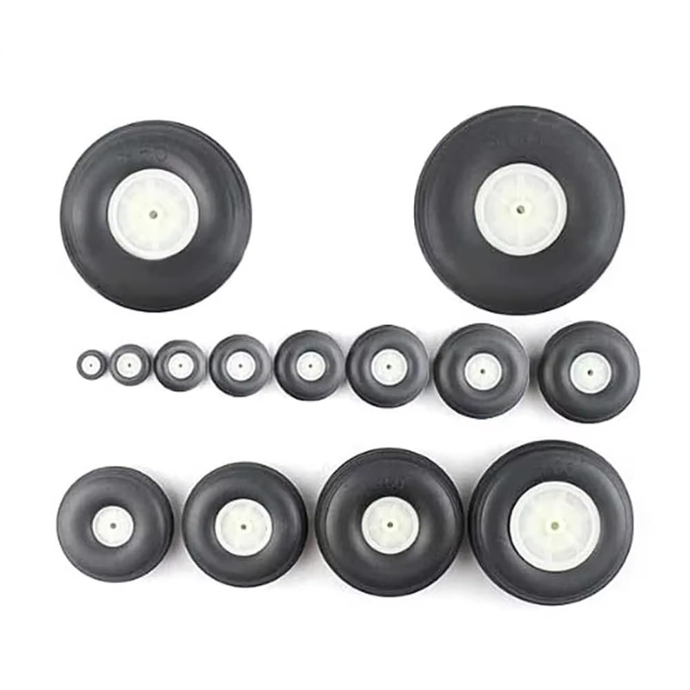 SPARKHOBBY 10pcs / Lot High Elastic EVA Rubber Wheel for RC Fixed-Wing Airplane(Diameter 1.0/1.25/1.5/2.0/2.5/3.0/3.5 inch) DIY Robot Tires (1.0inch(25MM))