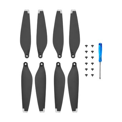 ABZEKH Drone Accessories for DJI MINI 4 PRO Propeller Holder Propellers for Stabilizer Protector Belt Props Fixed Mount for Mini 4 Pro Drone Accessories(8Pcs Silver)